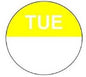 Tuesday (Yellow) Colour Coded Food Label 1000 x 19mm