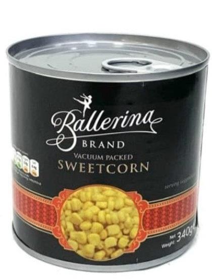 Ballerina Sweetcorn 340g Tin