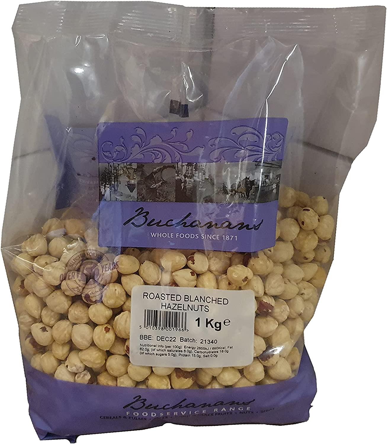 Buchanan Roasted & Blanched Hazelnuts 1kg