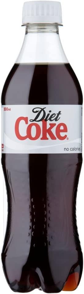 Diet Coke (Plastic) Bottles 24 x 500ml