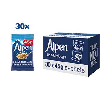 Alpen No Added Sugar Sachets 30 x 45g