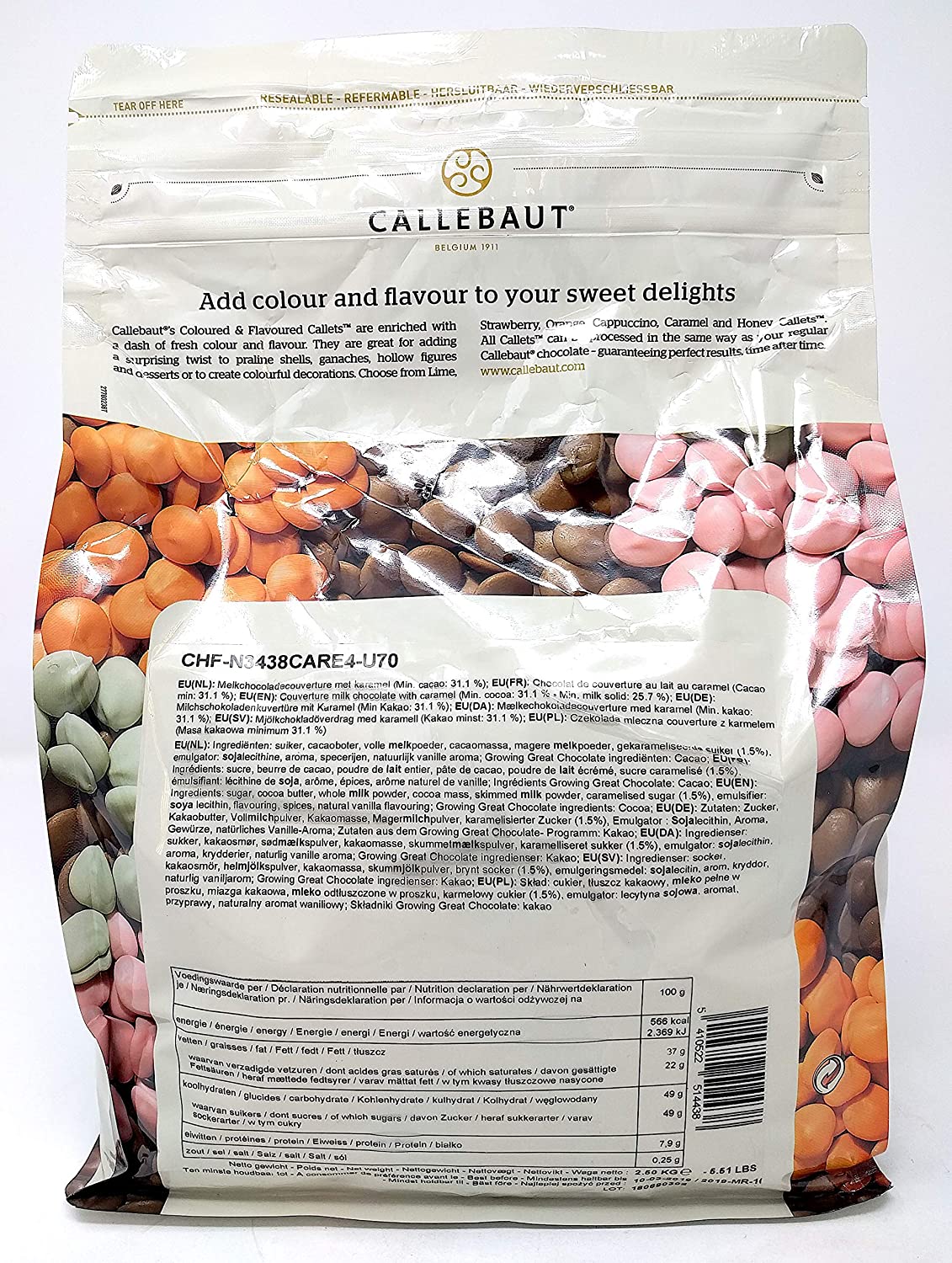 Callebaut Caramel Callets 2.5kg